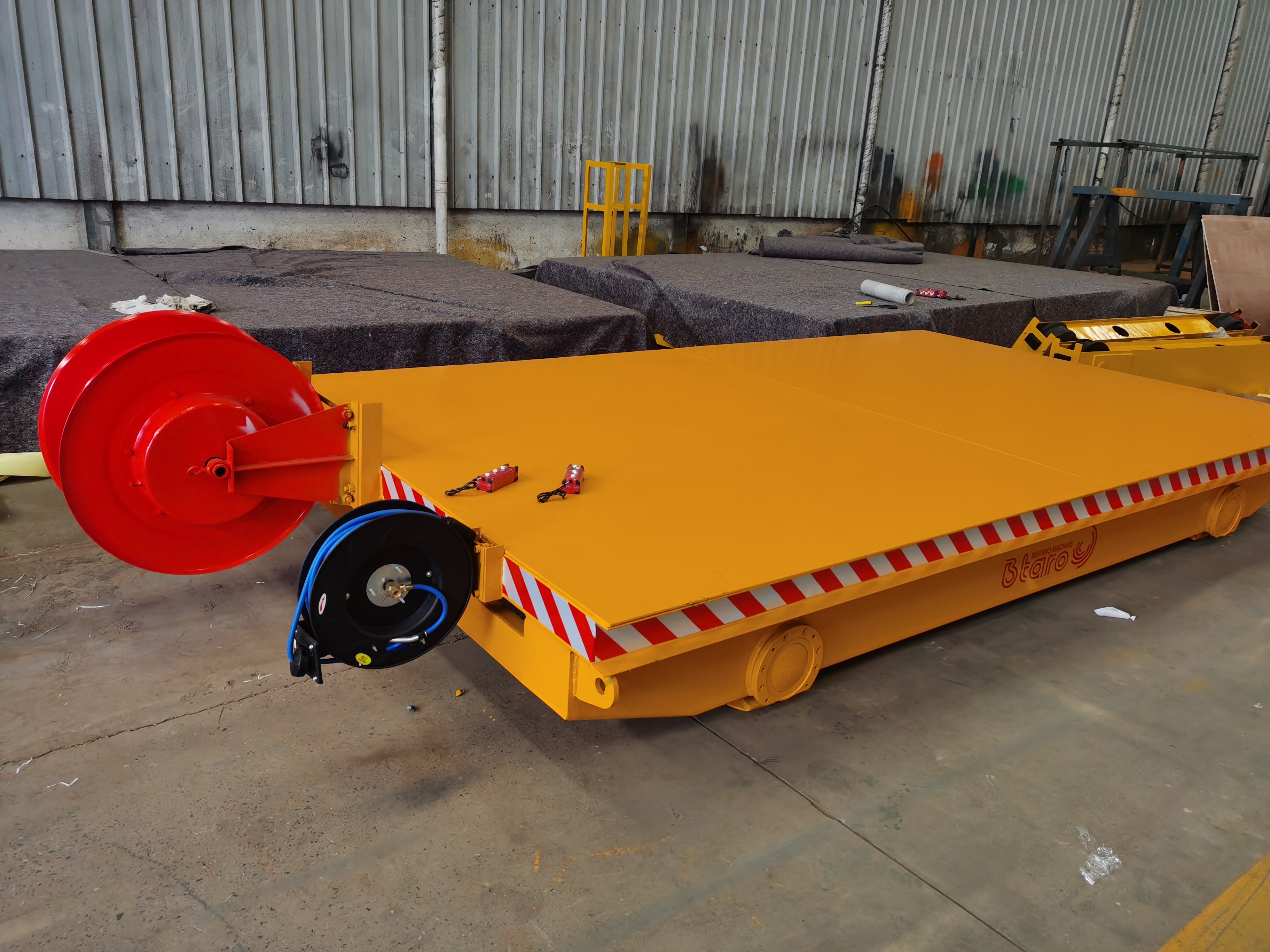 30t Motorized Transfer Cart Heavy Duty Transport 50-500m Running Distance Agv Robot