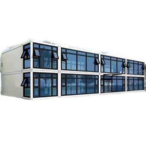 Wholesale Modern Glass Wall Flat Pack Container House Office Building Prefab Container House from china suppliers