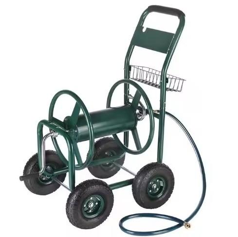500KGS Weight Capacity Stainless Steel Garden Water Hose Reel Cart for Outdoor