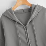 Over Sized Casual Bulk Hoodies for Women Drawstring Clothes Custom Logo Women′s