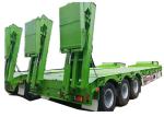 Heavy 1650mm Detachable Gooseneck Lowboy Trailer For Pickup Truck 100T