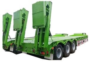 Wholesale FUWA Six Axis Low Bed Semi Trailer 11.00R20 Gooseneck Tractor Trailer from china suppliers
