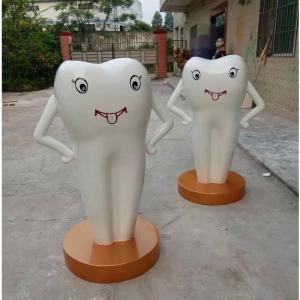 Wholesale customize size fiberglass large teeth model as decoration statue in teeth hospital or oral clinic from china suppliers