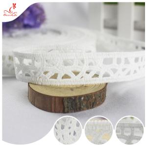 Wholesale Fashion Water Soluble Bilateral Polyester Lace Trims Edge Ribbon For Home Textiles from china suppliers