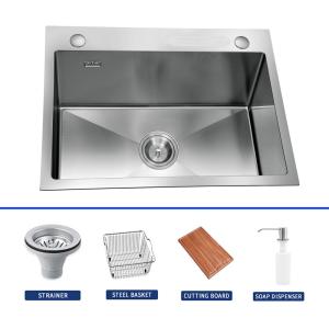 Wholesale Gold Handmade Kitchen Sink 304 Elegant Functional For Home from china suppliers