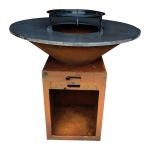 120kg Steel BBQ Grill Corten Wood Burning Barbecue Grills Metal