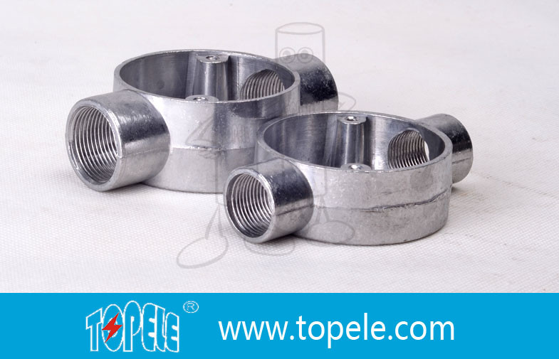 TOPELE 25mm / 32mm BS Electrical Conduit Galvanized Aluminum Circular Junction Box For Conduit Fittings