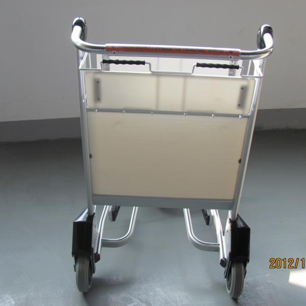 Industrial Aluminum Airport Carts Luggage Cart Self Adjusting Automatic Brake