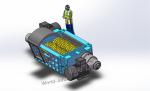 Plastic Dustbin Four Shaft Shredder , Automatic Medical Waste Shredder