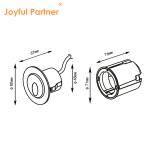 1W Aluminum Housing Outdoor Wall LED Lights Hallway LED Stair Step Light With