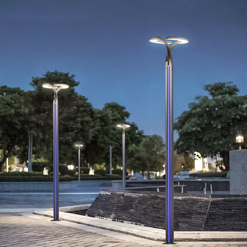 60W Outdoor Led Parking Lot Garden Pole Light AC220V Waterproof 140LM/W