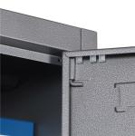 Modern Steel Clothes Storage Cabinet File Metal 2 Doors Wardrobe