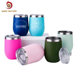 Wholesale 12 Oz Stainless Steel Tumbler With Straw , Stainless Steel Insulated Wine Tumbler With Straws from china suppliers