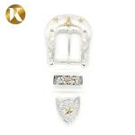 Men Fashion Belt Buckles , Thick Zinc Alloy Plate Style Belt Buckle