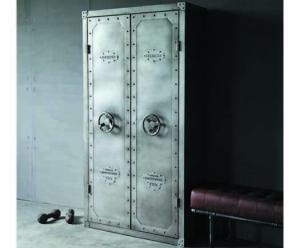 Wholesale 2 Door Industrial Shelving And Cabinet Iron Metal Distressed Rack Storage Locker from china suppliers