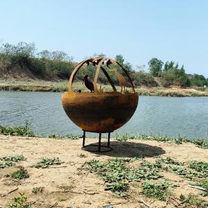 Wholesale Outdoor 1000mm Diameter Steel Fire Pit Manual Ignition 6mm Thickness from china suppliers