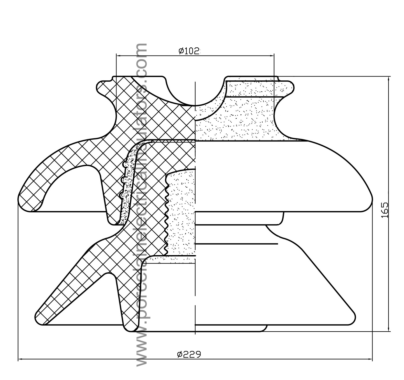 ANSI 56-2 pin type insulator  HIVOLT