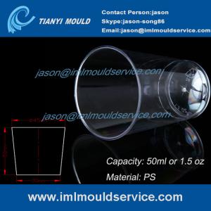 Wholesale clear 50ml thin wall PS plastic disposable tea cups mould manufacturers from china suppliers