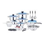 Pots and pans 25pcs non stick soup pot stainless steel kitchen utensils long