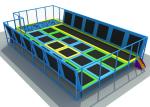Anti UV Adults / Kids Trampoline Park Without Scratch 19*13*3m KP140625-1