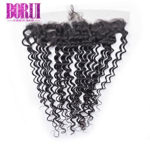 Wholesale 10a Grade Deep Curly Brazilian Hair Lace Frontal Pre Plucked Swiss Lace from china suppliers