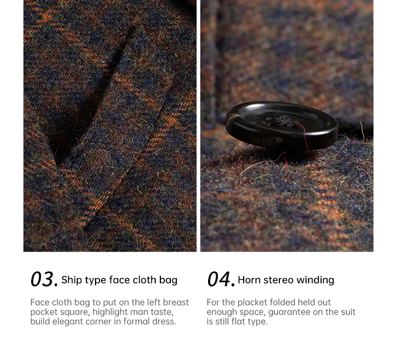 2022 Autumn and Winter Men's Casual Suit Jacket in Pure Wool Imported from Australia