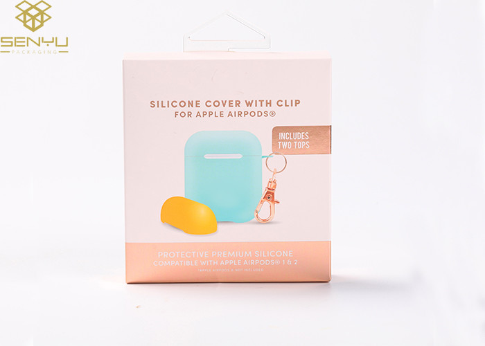 Printed Custom Retail Boxes , Airpods Mobile Case Packaging Box Long Life