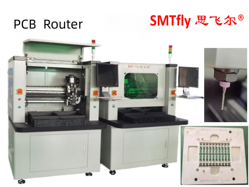 0.3mm Thick 80mm/S PCB Depaneling Router Machine for Final Cutting