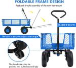 Green Dimension Heavy Duty Folding Cleaning Garden Wagon Cart 86*46*85cm