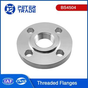 Wholesale Stainless Steel Threaded Pipe Flange BS4504 PN 25 4 Inch Threaded Flange Raised Face 304/314/316 in Water/Power Industry from china suppliers