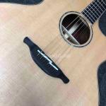 Custom Solid Cocobolo Wood Back Side Cutaway Acoustic Guitar in Natural
