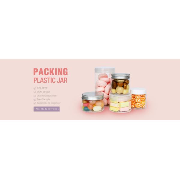 590ML Round PET Sealed Jars For Kitchen Home Food Storage
