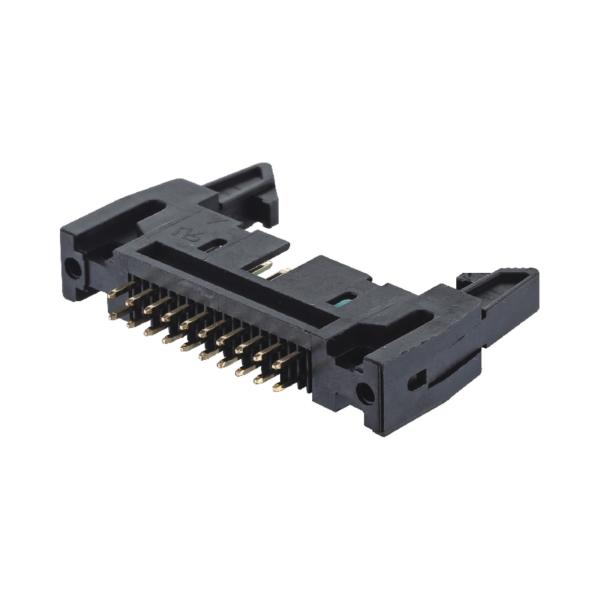 2.54mm Pitch Straight Dip Latch Header Conncetor 10 12 20 26 30 34 40 44 50 64