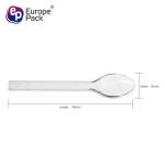 Customized food grade clear ice cream plastic spoon