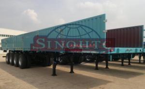 Wholesale 60 Tons 4 Axle Container Semi Trailer High Strength Steel Material from china suppliers