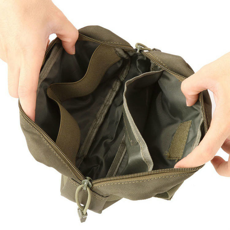 Molle Tactical Utility Pouch For Outdoor Camping Hiking 23x8x13cm