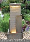 46 Inch Garden Sandstone Outdoor Fountain With Lights