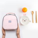 Portable Round Pink Freezable Lunch Bags For Women