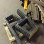 DIY Square Tube Furniture Legs for Coffee Computer Deck Heavy Duty Rustic Bench