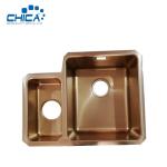 Gold Color Kitchen Sink Double Bowl Topmount Kitchen Sink Stainless Steel
