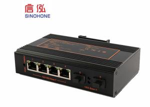 Wholesale Din Rail / Wall Mount Un Managed Industrial Ethernet Switches 6 Port Long Life from china suppliers