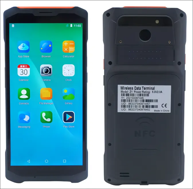 Industrial Android 8 PDA Handheld Data Collection Terminal with 1D 2D Scanner and 2GB RAM
