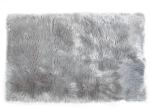 Gray Colour Polyester Area Rugs / Faux Sheepskin Area Rug