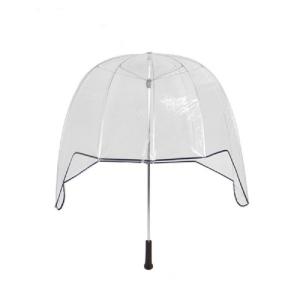 Wholesale 30 Inch Helmet Clear Dome See Through Umbrella Straight Wooden Handle from china suppliers