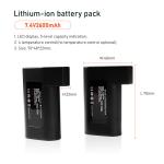 7.4V 2S1P Battery Pack For Heated Gloves 2600mah Electric Clothes Accessory