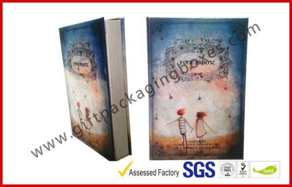 Personalized Paper Gift Packaging Box Uv Coating Foil Stamping Book Shape Rigid