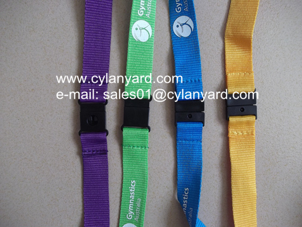 Printed color polyester neck ribbons