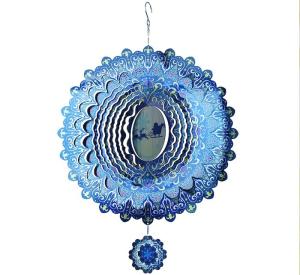 Wholesale Colorful Stainless Steel Christmas Wind Spinner UV Printing from china suppliers