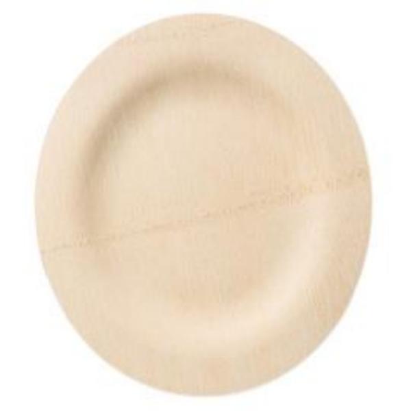 7 Inch Disposable Compostable Round Bamboo Plate High Quality Bulk Wedding