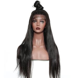 Wholesale Natural Color 180 Density Lace Front Human Hair Wigs For African And American from china suppliers